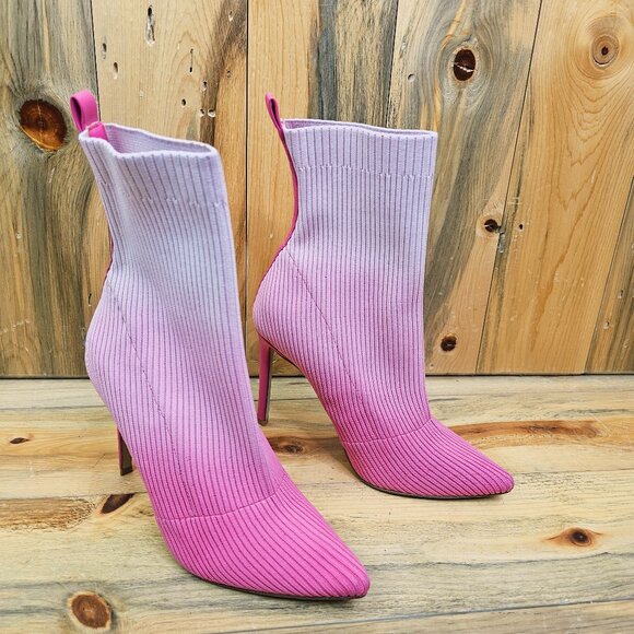 Steve Madden Shoes - Steve Madden Dianne Pink Ombré Knit Sock Boot Size 9.5